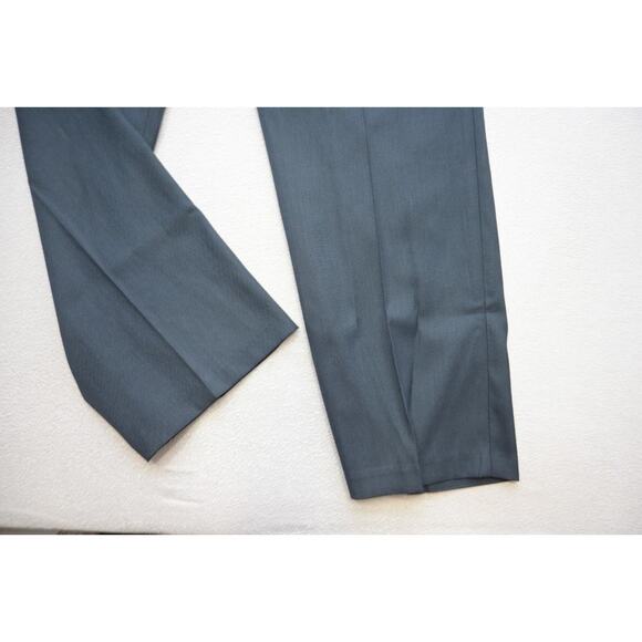 Perry Ellis Travel Luxe Dress Pants Classic Fit Blue Flat Mens 42 x 30 NWT - Picture 4 of 10